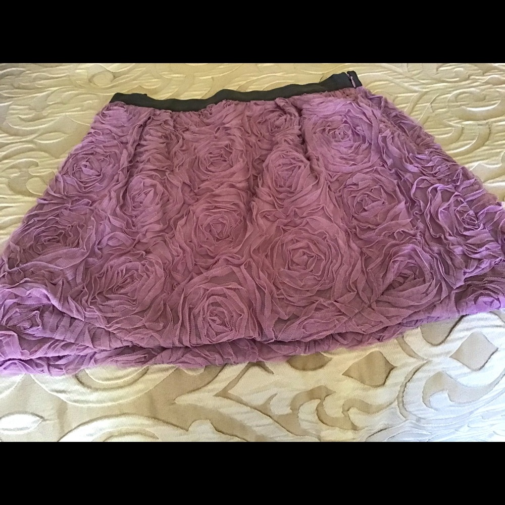 J. CREW purple with gray waistline skirt